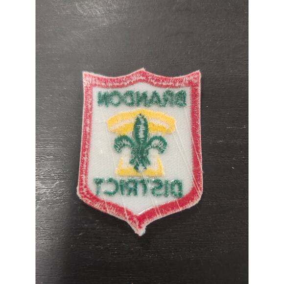 Brandon District Boy Scouts Patch BSA Embroidered Badge Fleur-de-lis Memorabilia - Picture 2 of 3